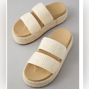 American eagle platform espadrille sandal
